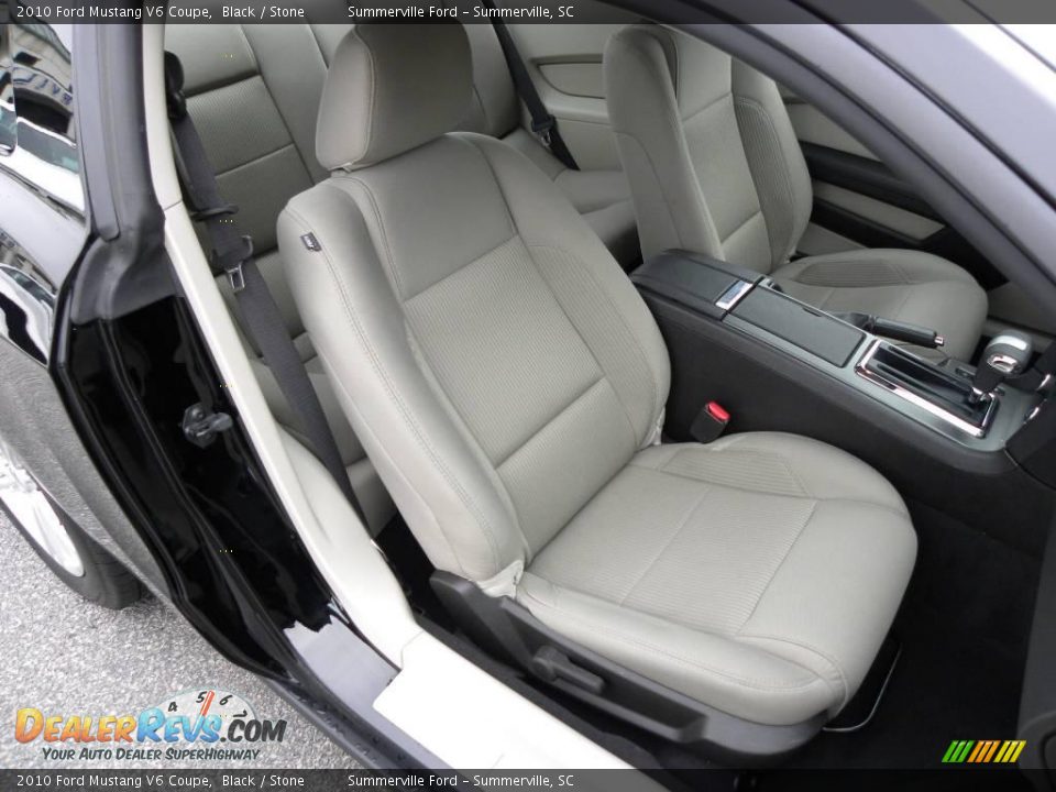 2010 Ford Mustang V6 Coupe Black / Stone Photo #7