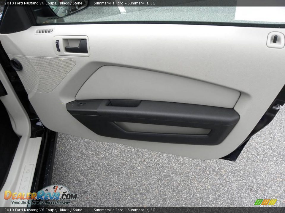 2010 Ford Mustang V6 Coupe Black / Stone Photo #8