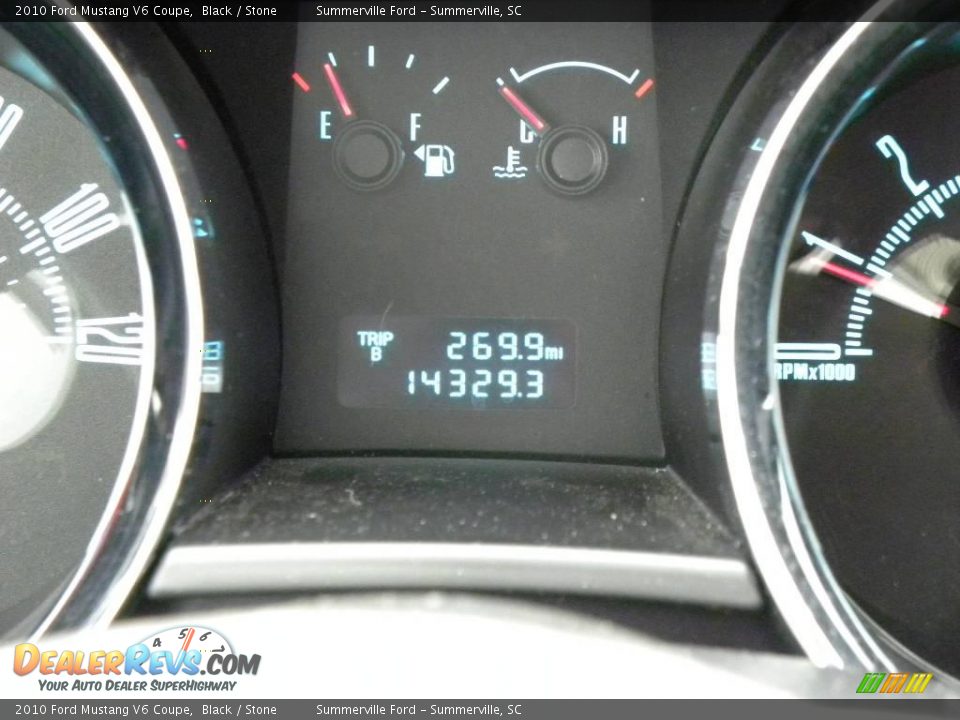 2010 Ford Mustang V6 Coupe Black / Stone Photo #19