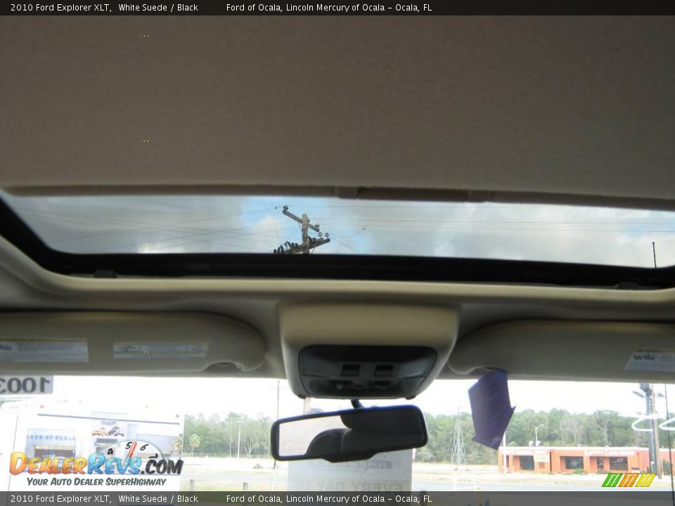 2010 Ford Explorer XLT White Suede / Black Photo #6