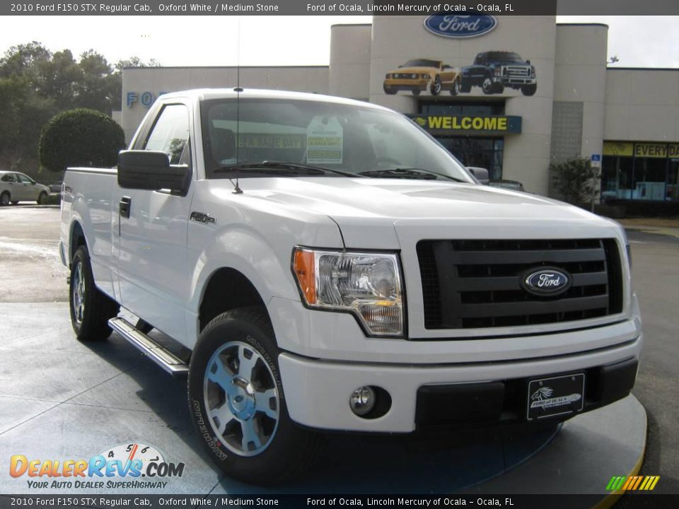2010 Ford F150 STX Regular Cab Oxford White / Medium Stone Photo #1