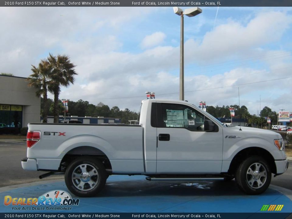 2010 Ford F150 STX Regular Cab Oxford White / Medium Stone Photo #2