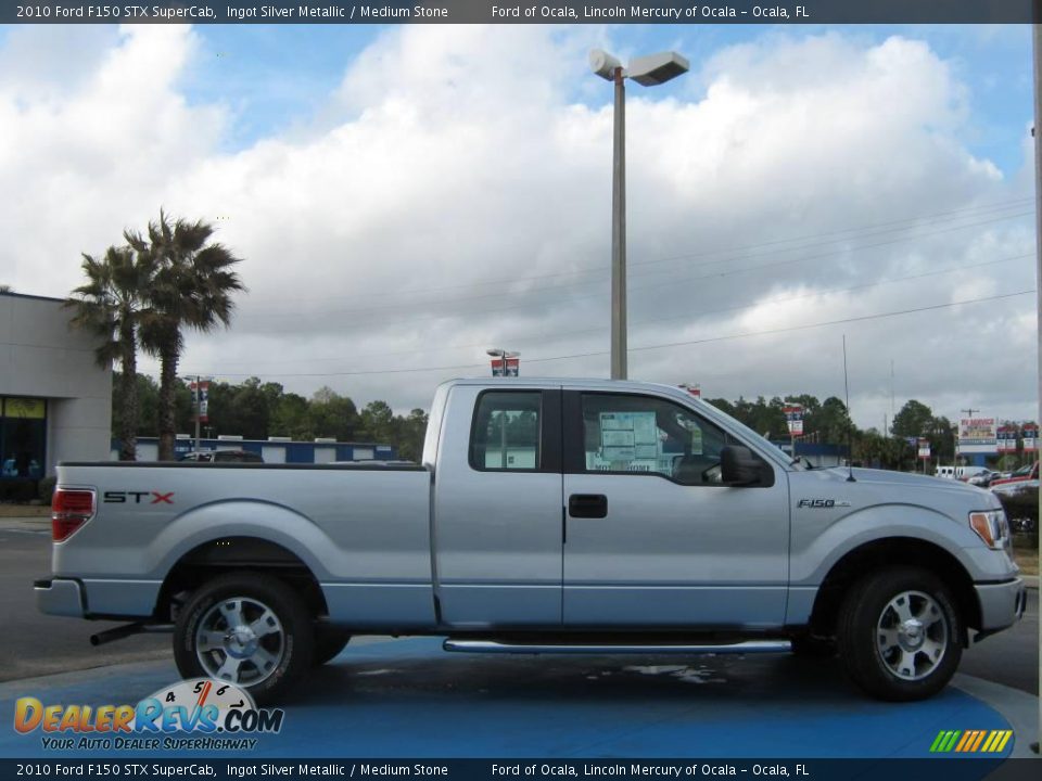 2010 Ford F150 STX SuperCab Ingot Silver Metallic / Medium Stone Photo #2