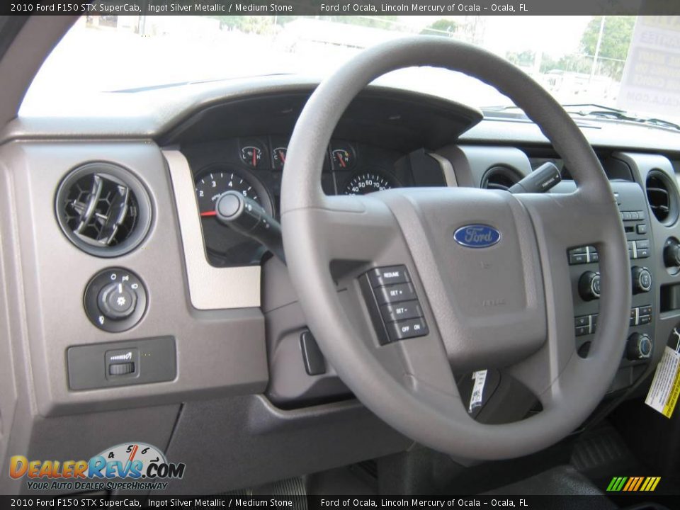 2010 Ford F150 STX SuperCab Ingot Silver Metallic / Medium Stone Photo #3