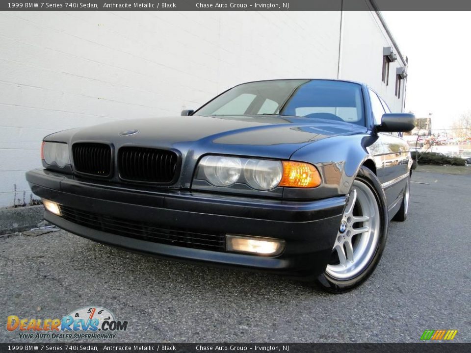 1999 BMW 7 Series 740i Sedan Anthracite Metallic / Black Photo #1