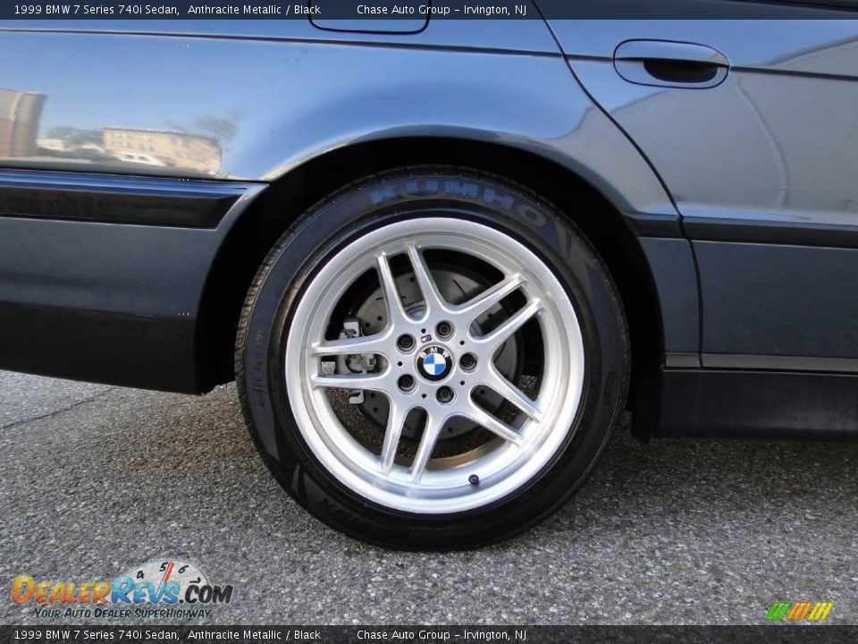 1999 BMW 7 Series 740i Sedan Anthracite Metallic / Black Photo #9