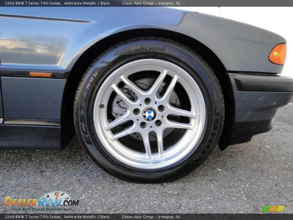 1999 BMW 7 Series 740i Sedan Anthracite Metallic / Black Photo #10