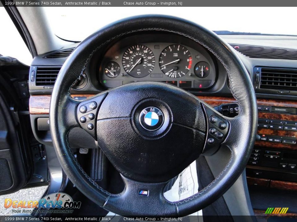1999 BMW 7 Series 740i Sedan Anthracite Metallic / Black Photo #14