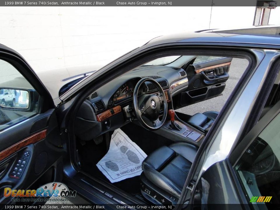 1999 BMW 7 Series 740i Sedan Anthracite Metallic / Black Photo #24