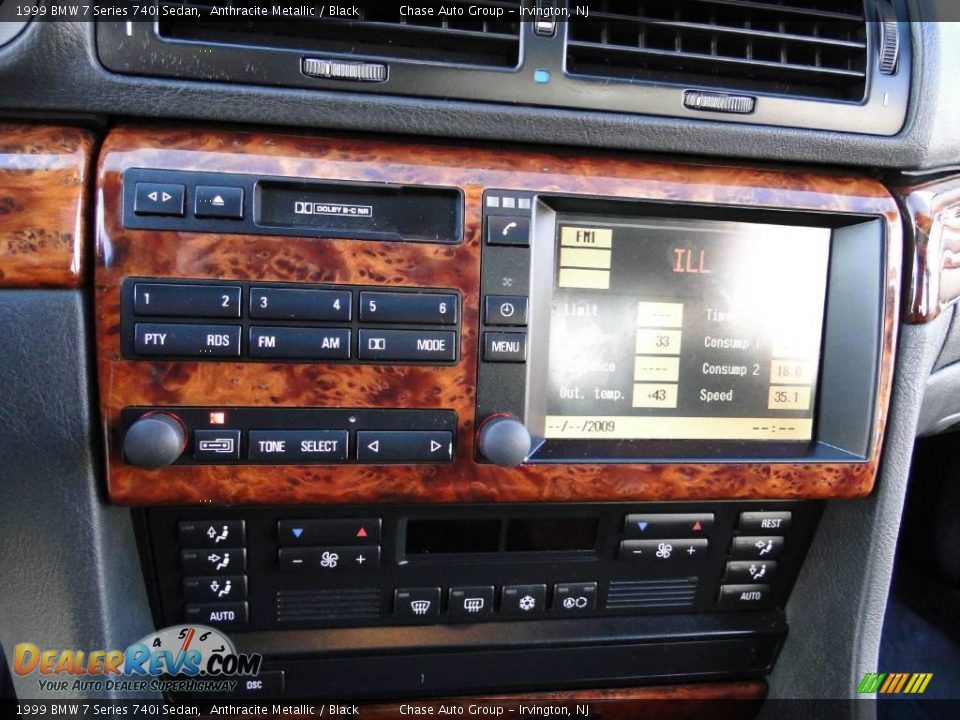1999 BMW 7 Series 740i Sedan Anthracite Metallic / Black Photo #28