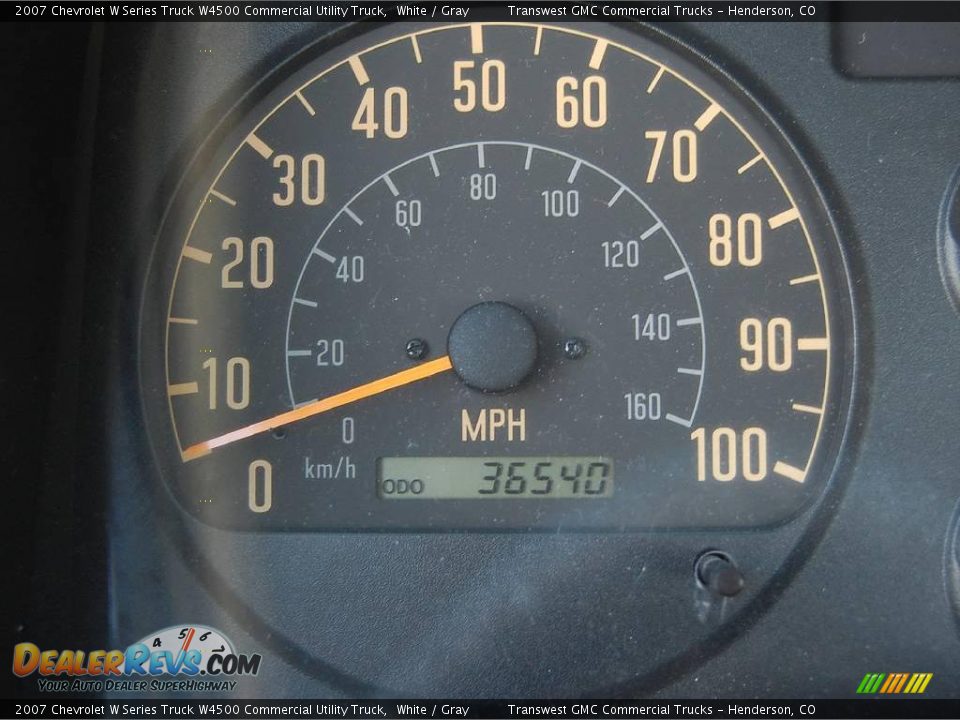 2007 Chevrolet W Series Truck W4500 Commercial Utility Truck White / Gray Photo #20