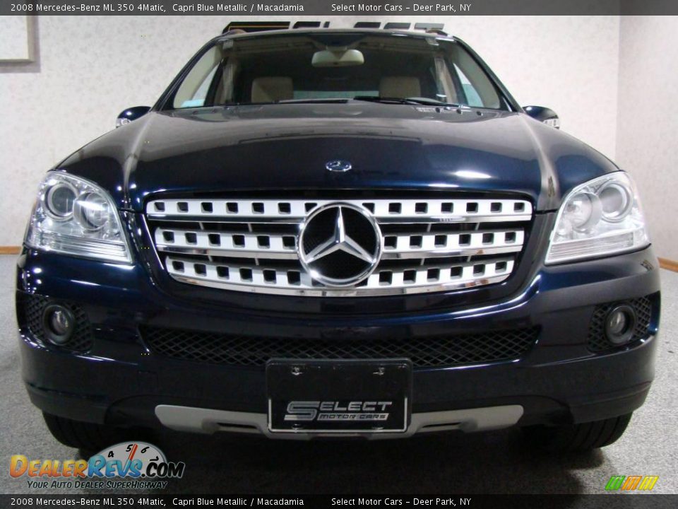 2008 Mercedes-Benz ML 350 4Matic Capri Blue Metallic / Macadamia Photo #2