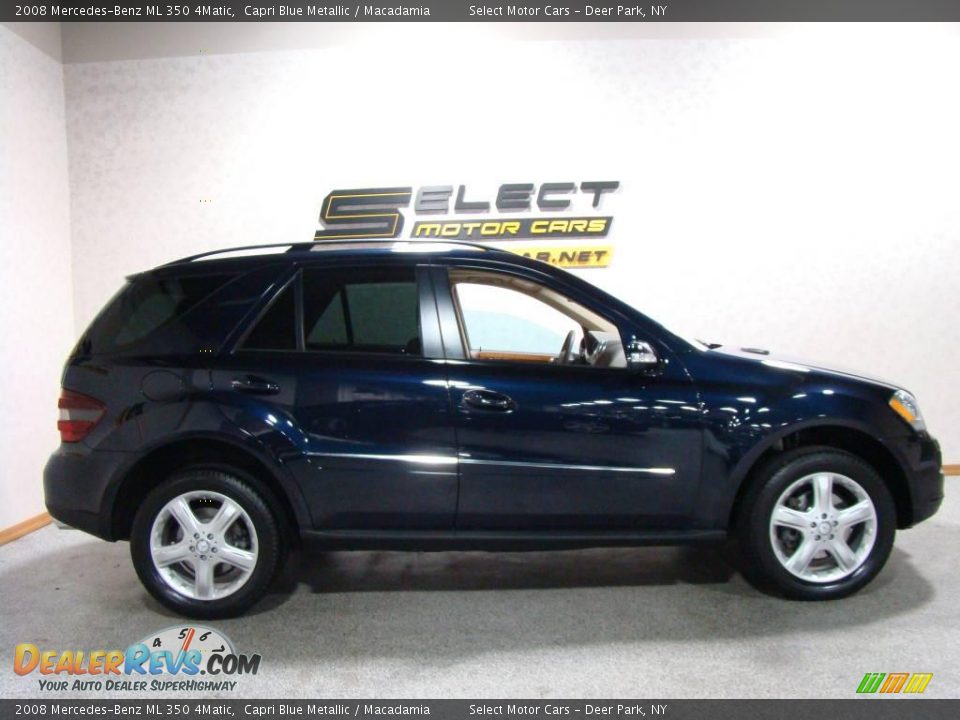 2008 Mercedes-Benz ML 350 4Matic Capri Blue Metallic / Macadamia Photo #4