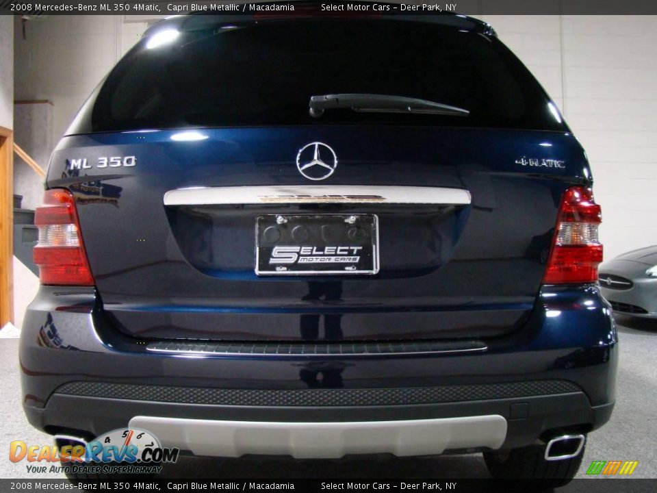 2008 Mercedes-Benz ML 350 4Matic Capri Blue Metallic / Macadamia Photo #5