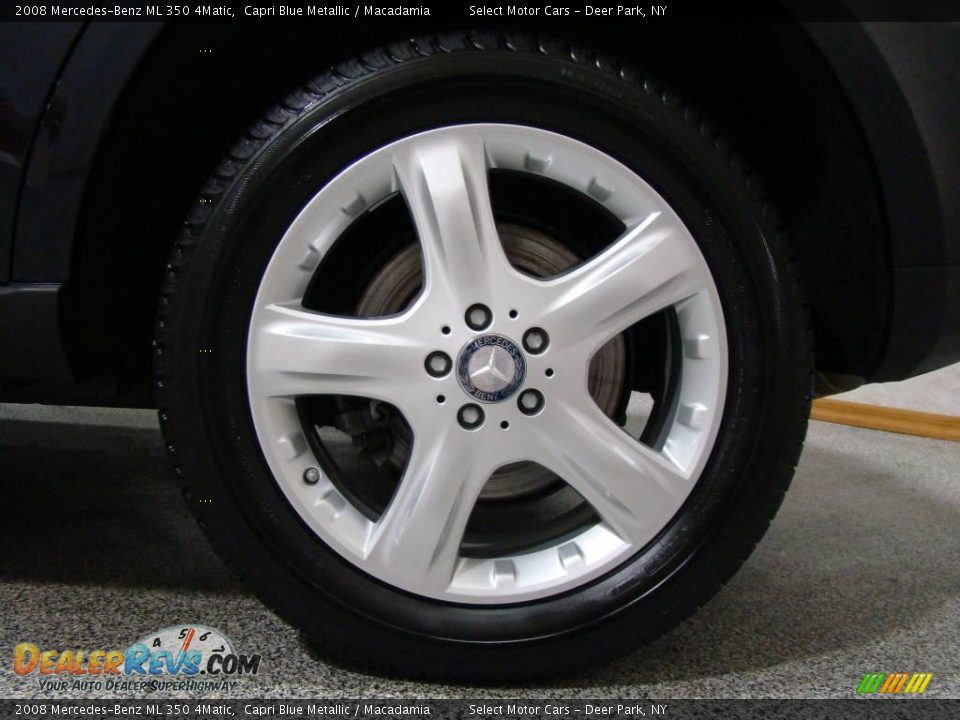 2008 Mercedes-Benz ML 350 4Matic Capri Blue Metallic / Macadamia Photo #7