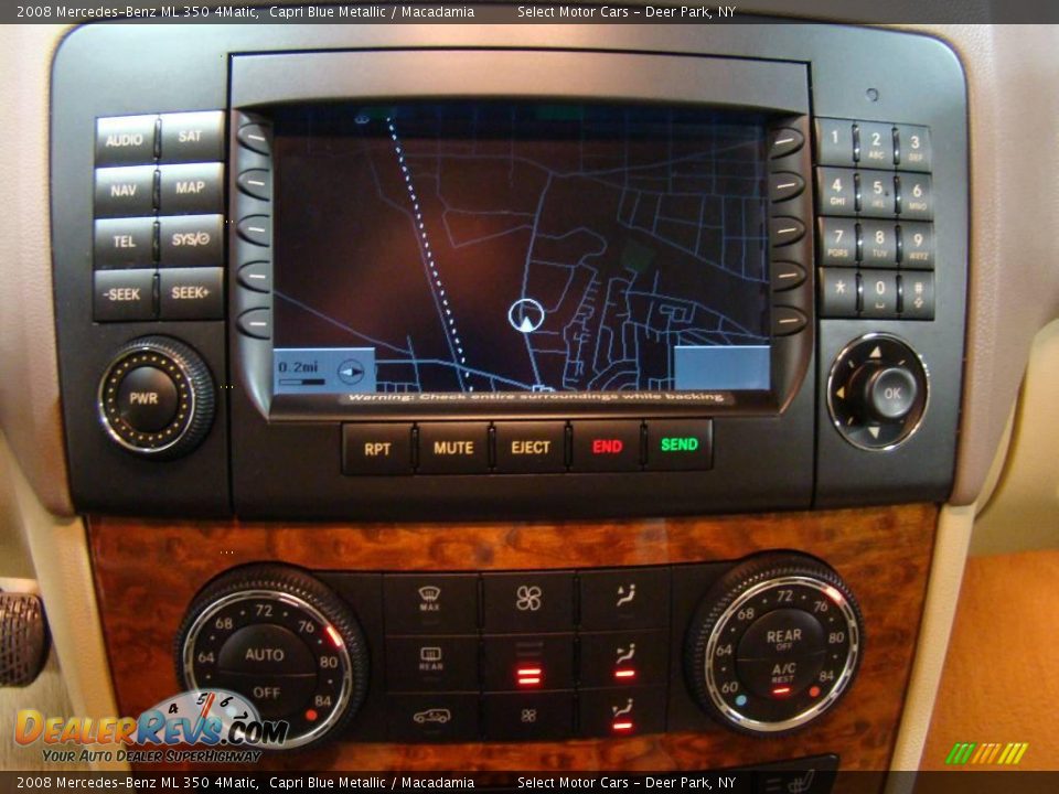2008 Mercedes-Benz ML 350 4Matic Capri Blue Metallic / Macadamia Photo #10