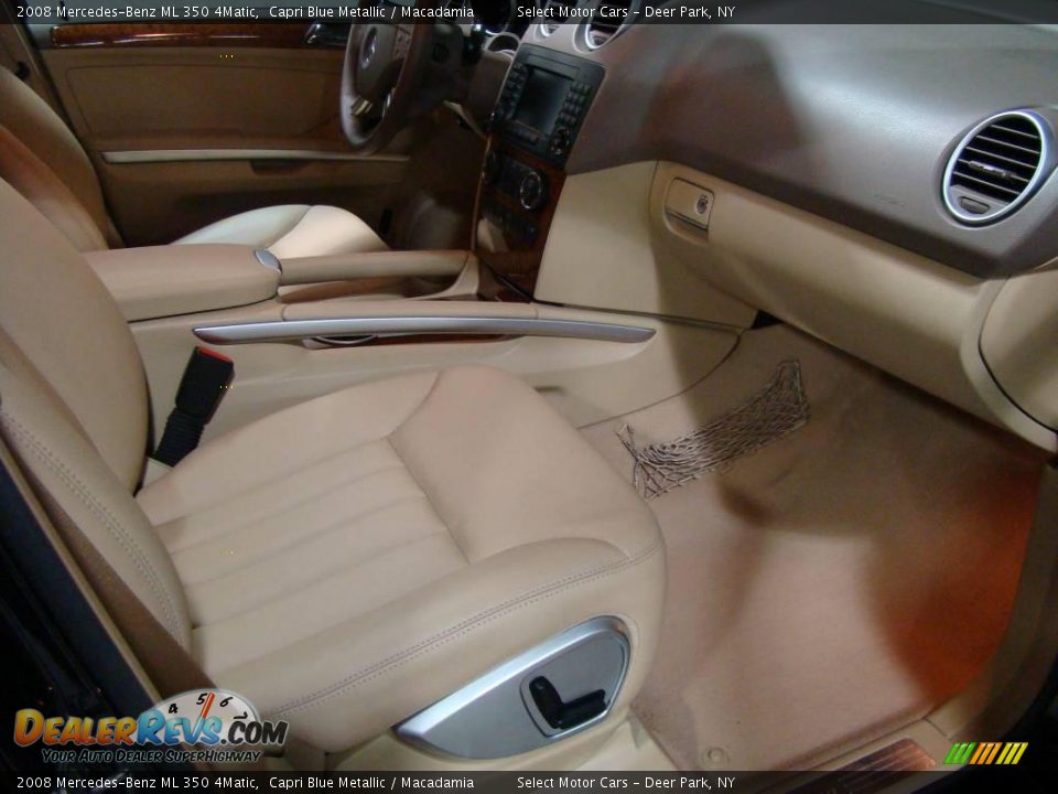 2008 Mercedes-Benz ML 350 4Matic Capri Blue Metallic / Macadamia Photo #11