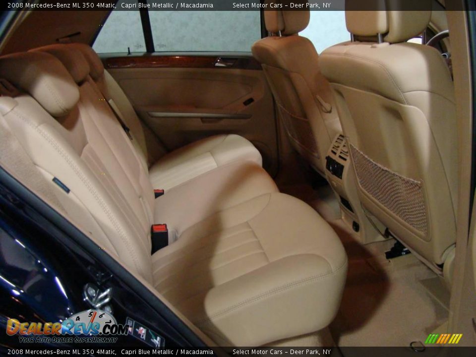 2008 Mercedes-Benz ML 350 4Matic Capri Blue Metallic / Macadamia Photo #13