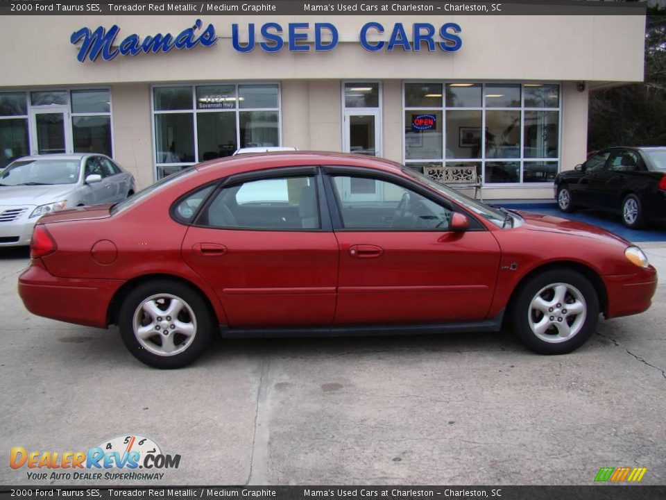 2000 Ford Taurus SES Toreador Red Metallic / Medium Graphite Photo #1