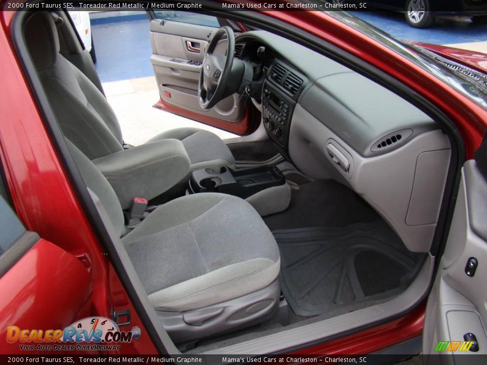 2000 Ford Taurus SES Toreador Red Metallic / Medium Graphite Photo #11