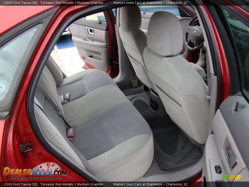 2000 Ford Taurus SES Toreador Red Metallic / Medium Graphite Photo #12