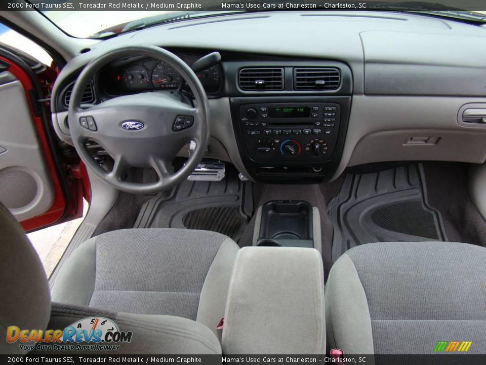 2000 Ford Taurus SES Toreador Red Metallic / Medium Graphite Photo #13