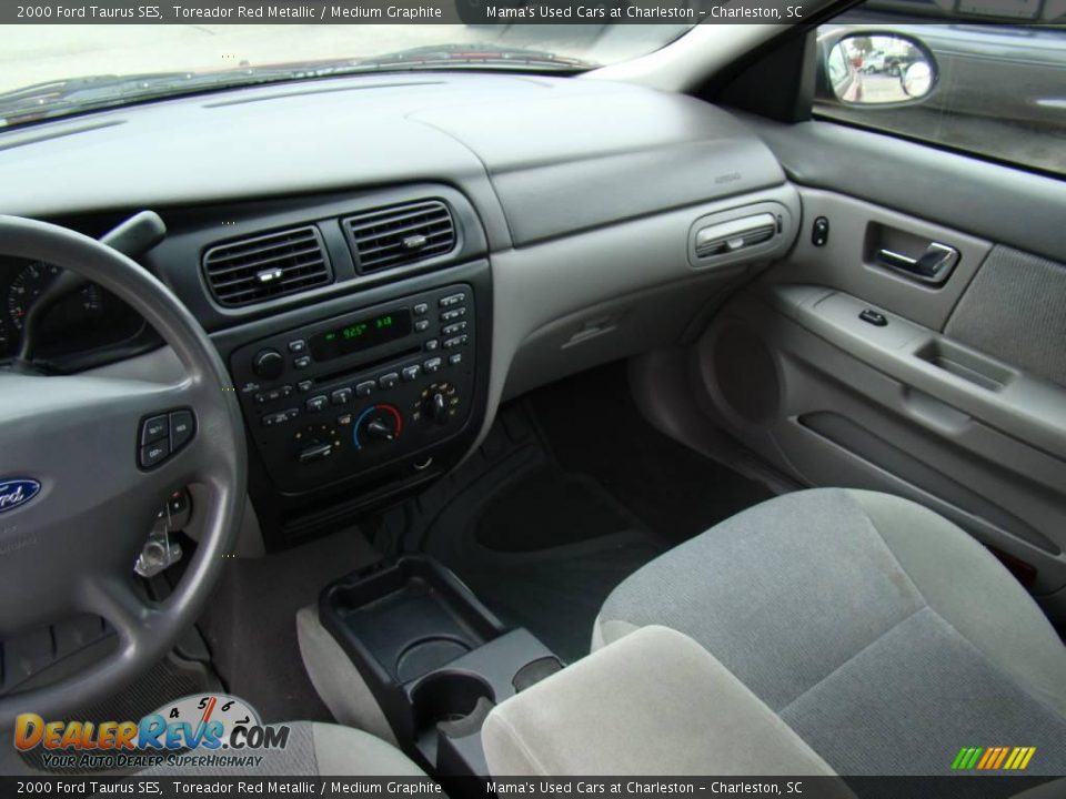 2000 Ford Taurus SES Toreador Red Metallic / Medium Graphite Photo #15