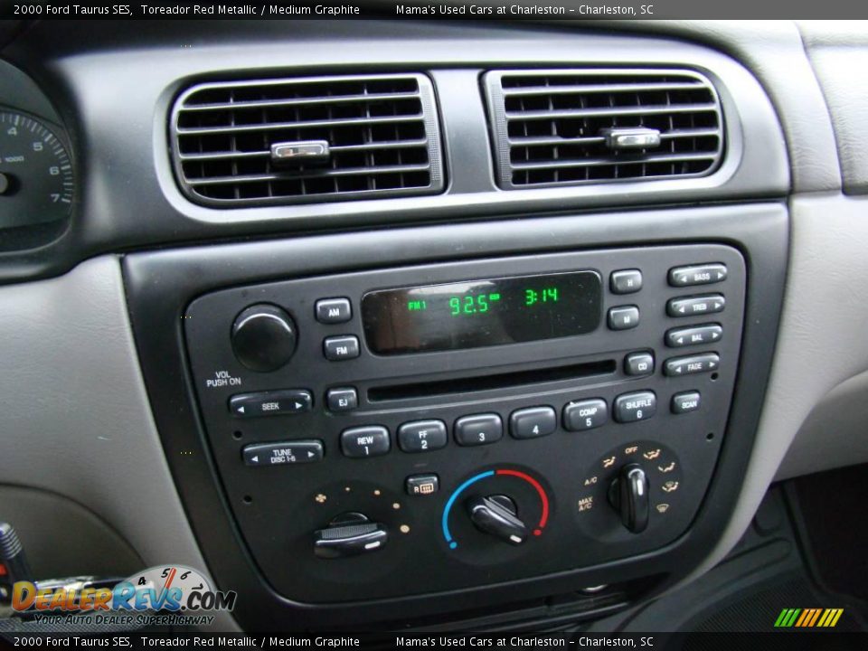 2000 Ford Taurus SES Toreador Red Metallic / Medium Graphite Photo #21