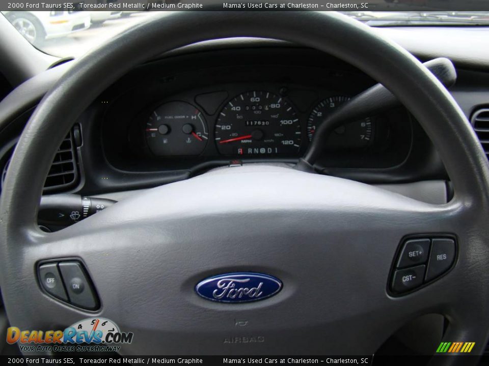 2000 Ford Taurus SES Toreador Red Metallic / Medium Graphite Photo #22