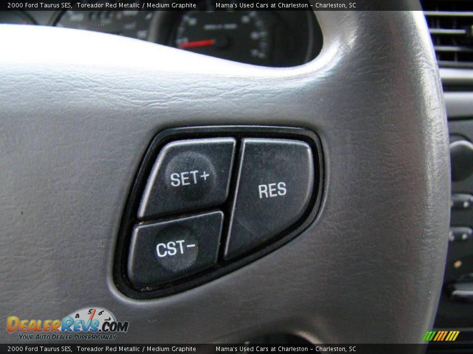 2000 Ford Taurus SES Toreador Red Metallic / Medium Graphite Photo #24