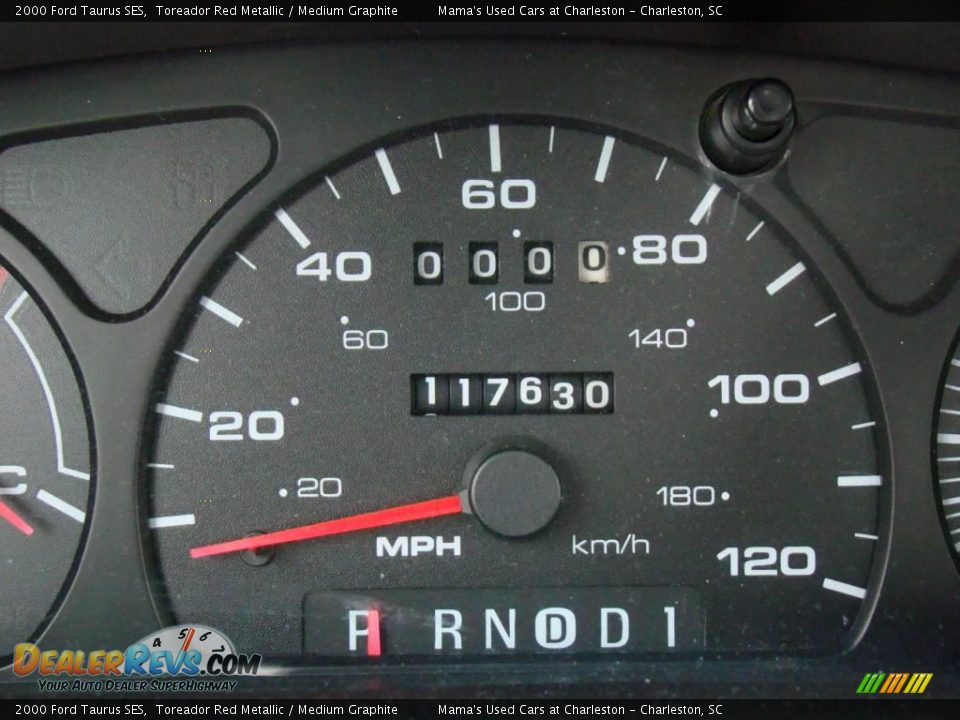 2000 Ford Taurus SES Toreador Red Metallic / Medium Graphite Photo #25