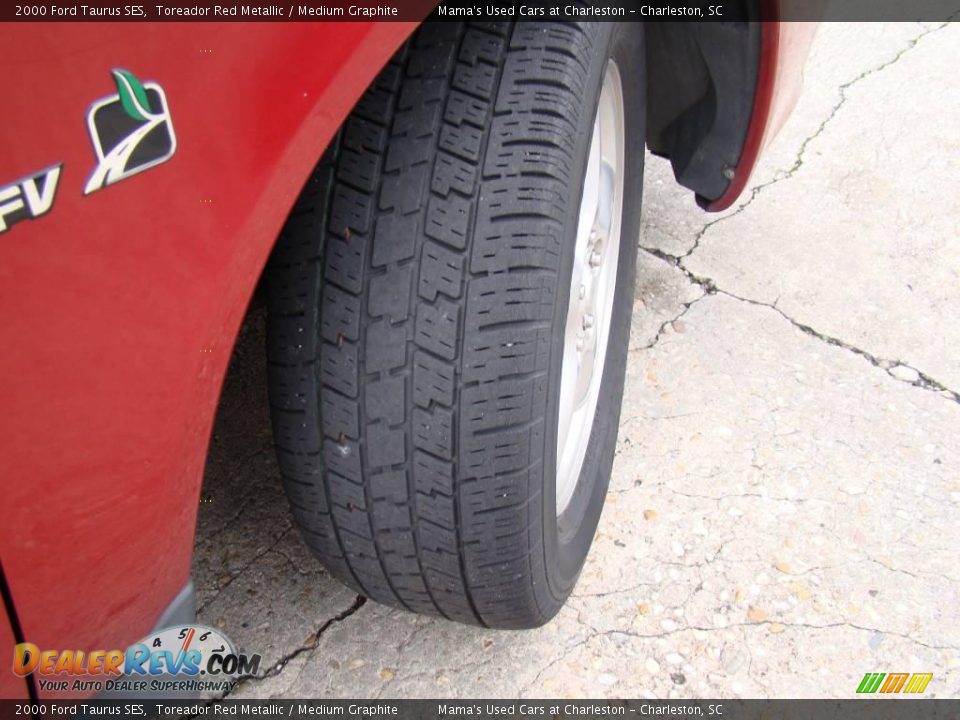 2000 Ford Taurus SES Toreador Red Metallic / Medium Graphite Photo #27