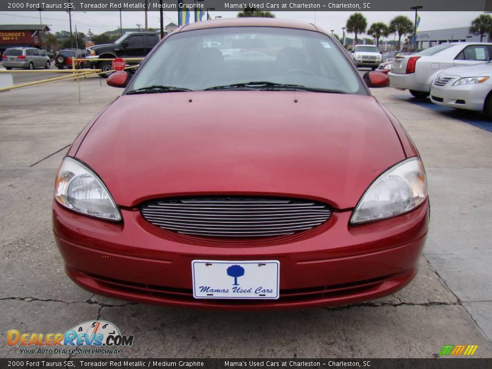 2000 Ford Taurus SES Toreador Red Metallic / Medium Graphite Photo #29
