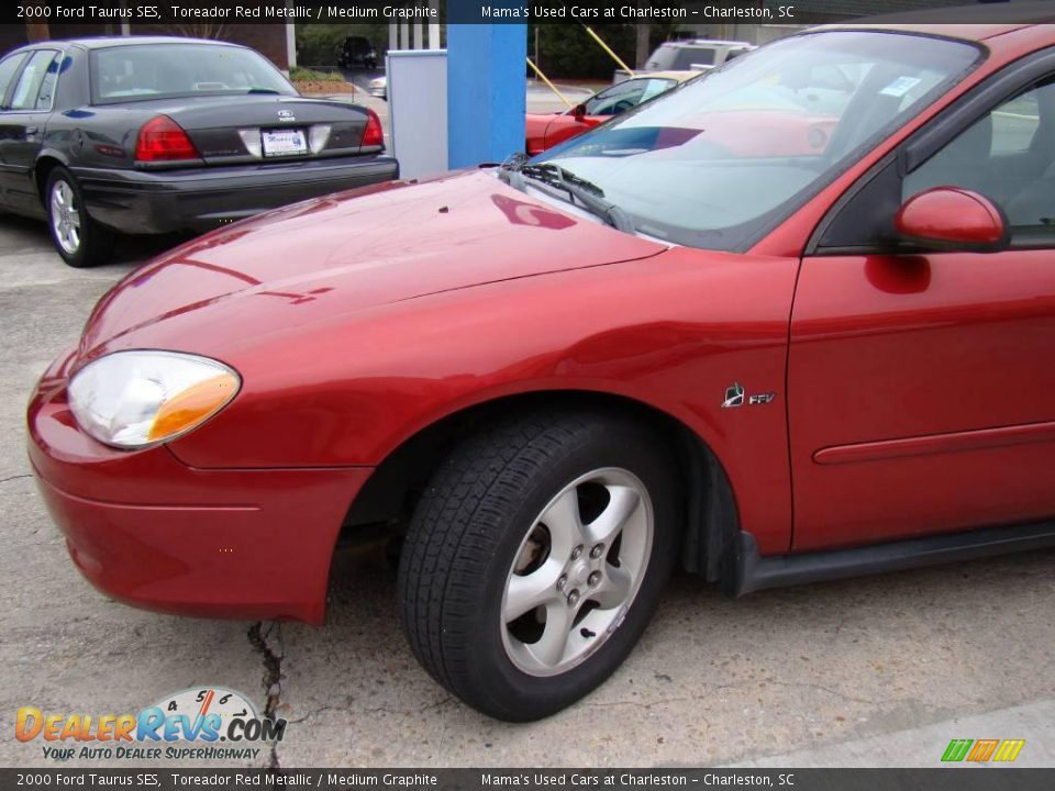 2000 Ford Taurus SES Toreador Red Metallic / Medium Graphite Photo #30