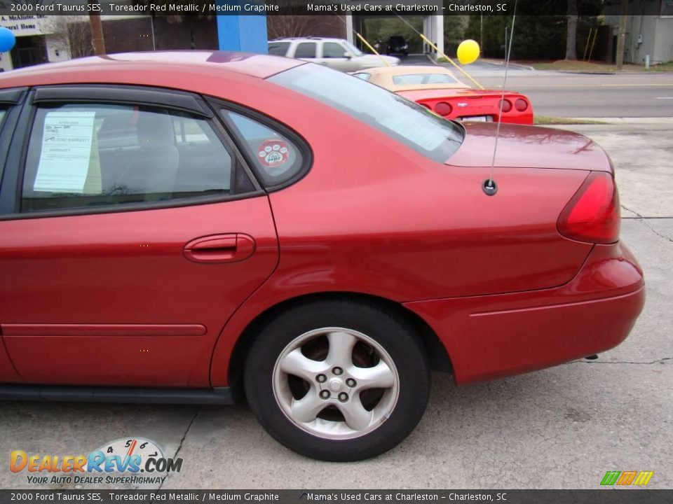 2000 Ford Taurus SES Toreador Red Metallic / Medium Graphite Photo #31