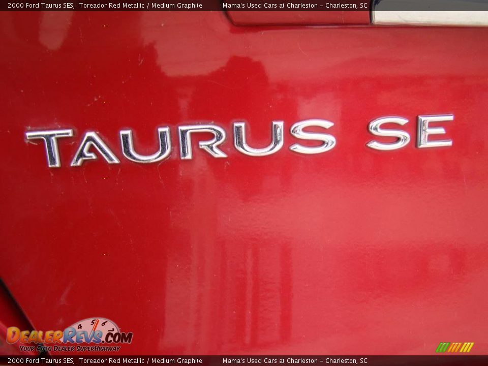 2000 Ford Taurus SES Toreador Red Metallic / Medium Graphite Photo #34