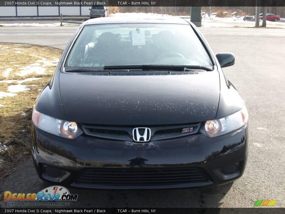 2007 Honda Civic Si Coupe Nighthawk Black Pearl / Black Photo #3