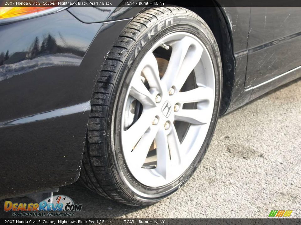 2007 Honda Civic Si Coupe Nighthawk Black Pearl / Black Photo #7