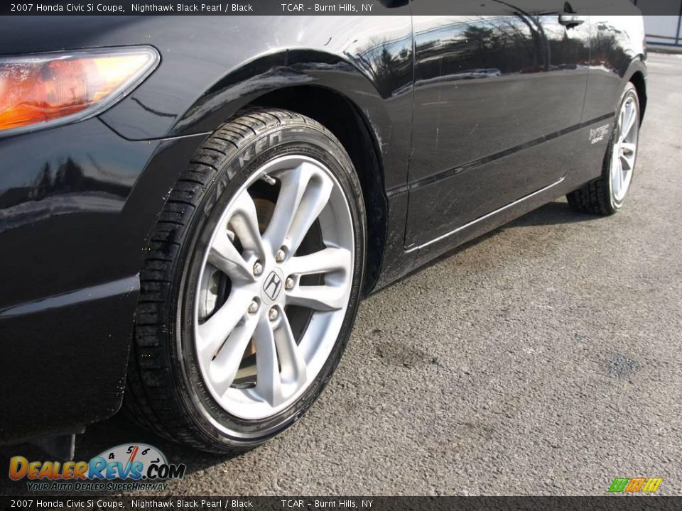 2007 Honda Civic Si Coupe Nighthawk Black Pearl / Black Photo #8