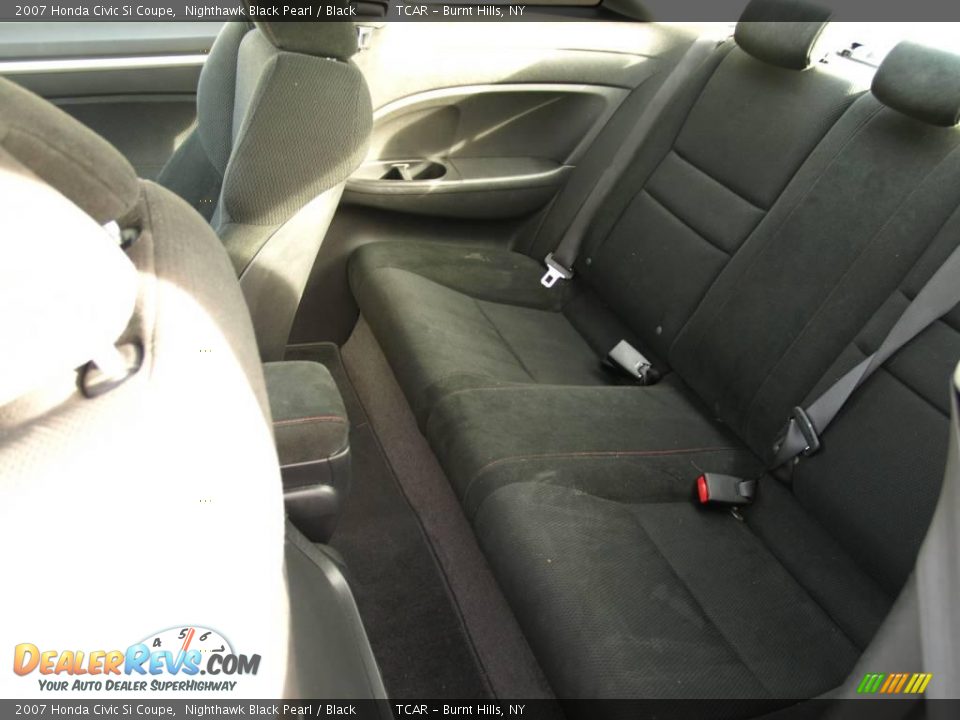 2007 Honda Civic Si Coupe Nighthawk Black Pearl / Black Photo #13