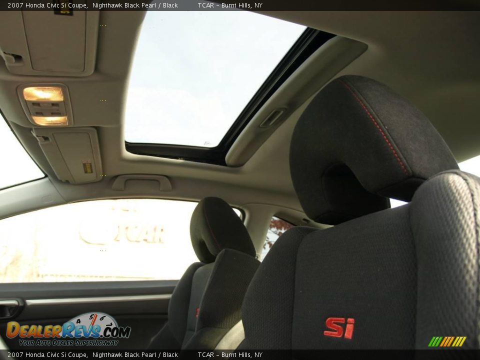 2007 Honda Civic Si Coupe Nighthawk Black Pearl / Black Photo #15