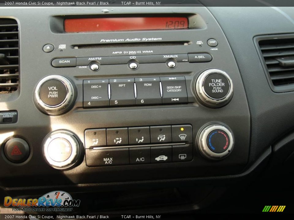2007 Honda Civic Si Coupe Nighthawk Black Pearl / Black Photo #16