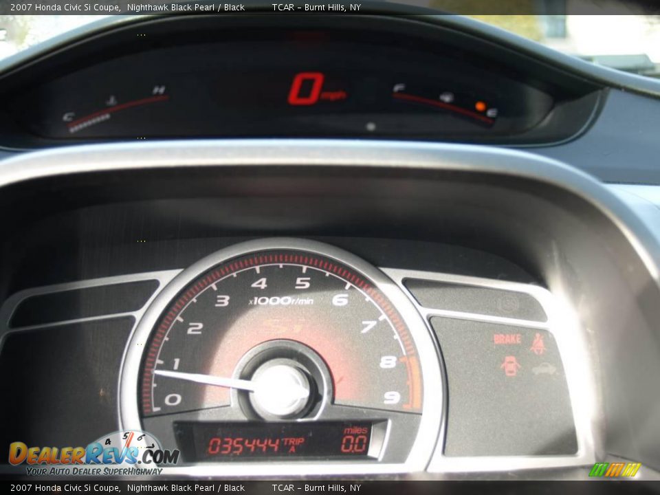 2007 Honda Civic Si Coupe Nighthawk Black Pearl / Black Photo #17