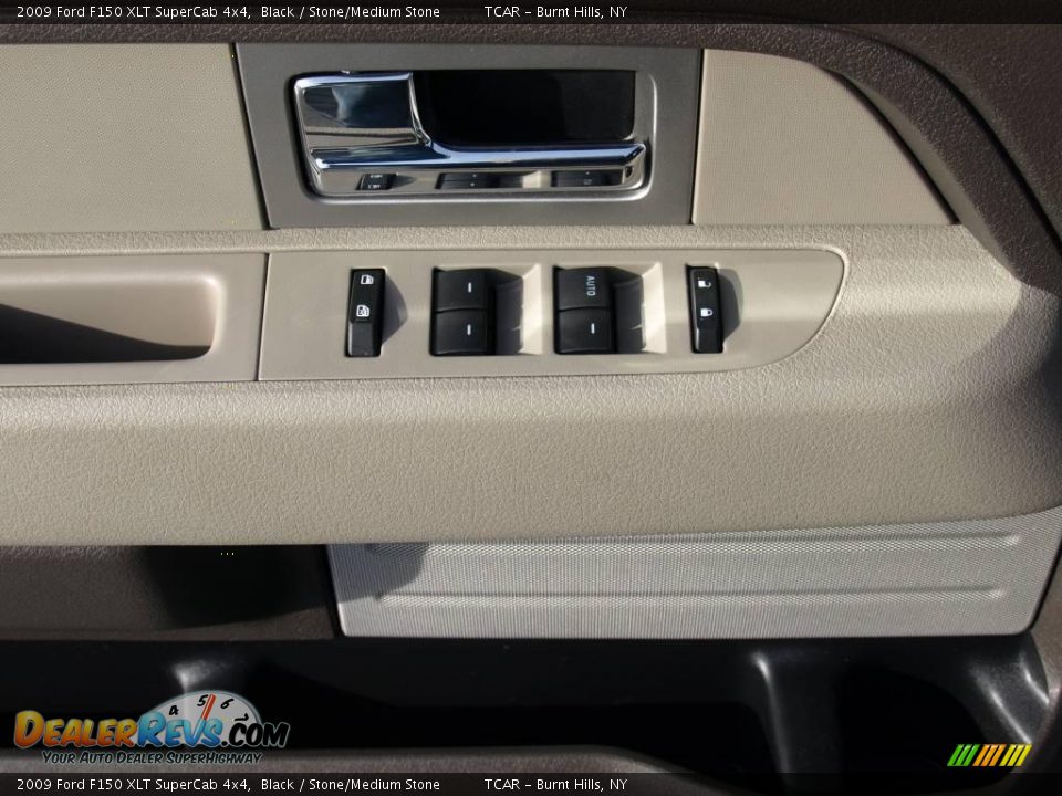 2009 Ford F150 XLT SuperCab 4x4 Black / Stone/Medium Stone Photo #11