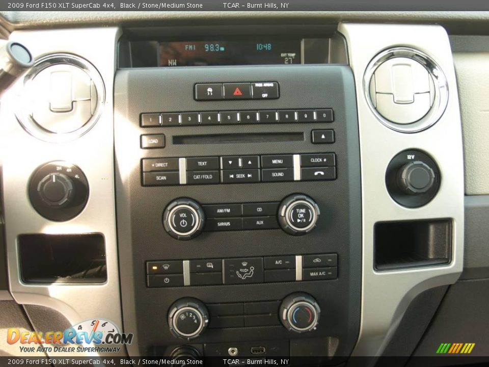 2009 Ford F150 XLT SuperCab 4x4 Black / Stone/Medium Stone Photo #12