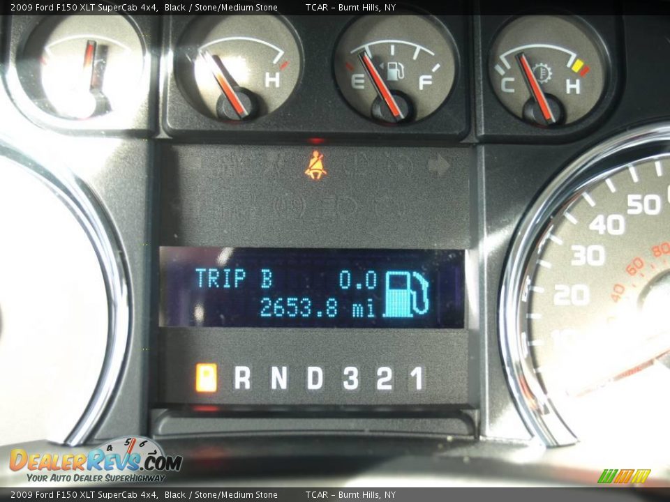 2009 Ford F150 XLT SuperCab 4x4 Black / Stone/Medium Stone Photo #13