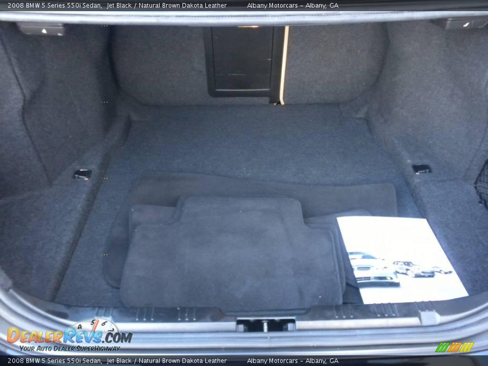 2008 BMW 5 Series 550i Sedan Jet Black / Natural Brown Dakota Leather Photo #5