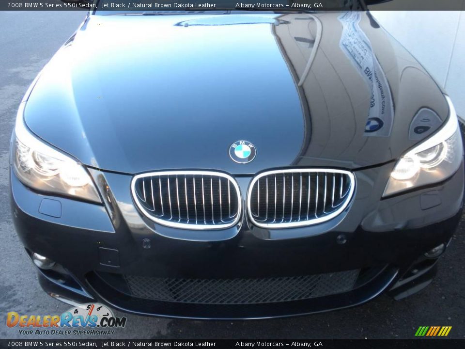 2008 BMW 5 Series 550i Sedan Jet Black / Natural Brown Dakota Leather Photo #26