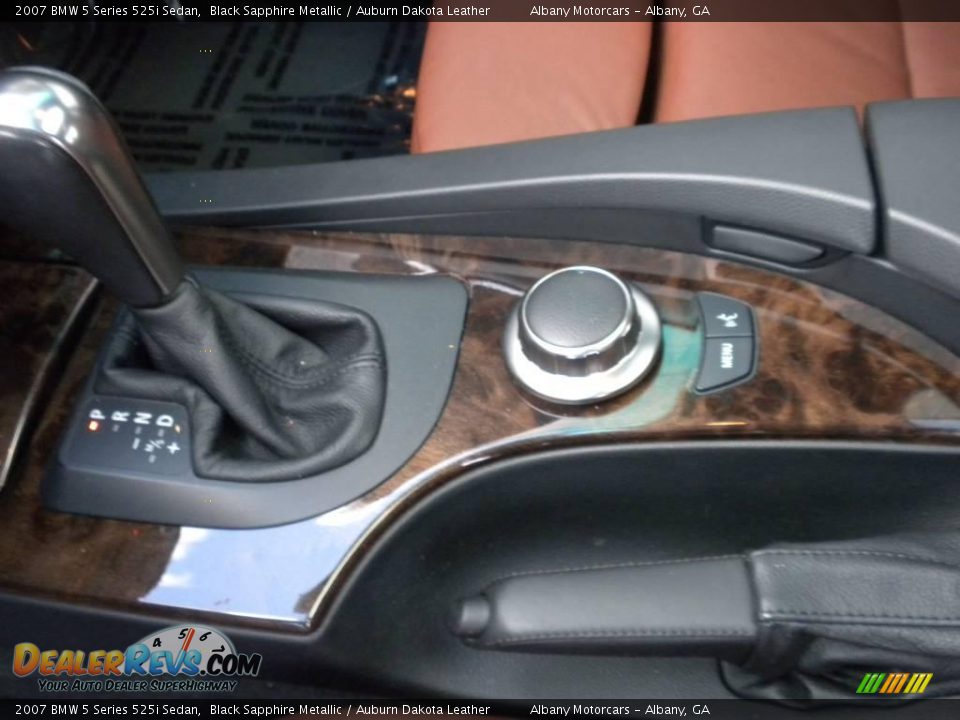 2007 BMW 5 Series 525i Sedan Black Sapphire Metallic / Auburn Dakota Leather Photo #11