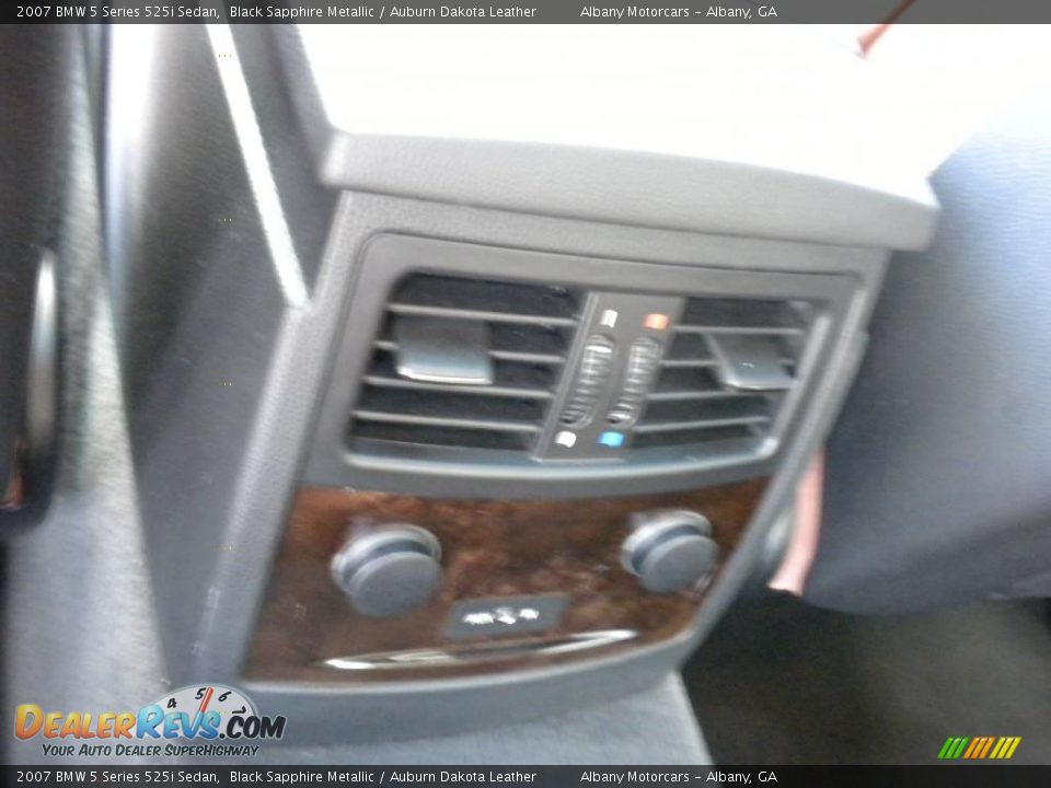 2007 BMW 5 Series 525i Sedan Black Sapphire Metallic / Auburn Dakota Leather Photo #15
